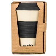 PANDOO Opakovane použiteľný bambusový téglik na kávu a čaj, 450 ml biely - Téglik