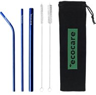 Straw ECOCARE Ecological Metal Straws Set Blue - Brčko
