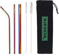 ECOCARE Ecological Metal Straws Set Rainbow - Straw