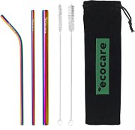 Straw ECOCARE Ecological Metal Straws Set Rainbow - Brčko