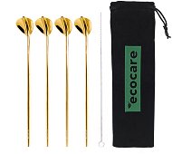 Straw ECOCARE Spoons with Gold Straw Set 4-Pack - Brčko