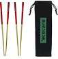 ECOCARE Metal Chopsticks with Gold-Red Cover 4 pcs - Cutlery Set