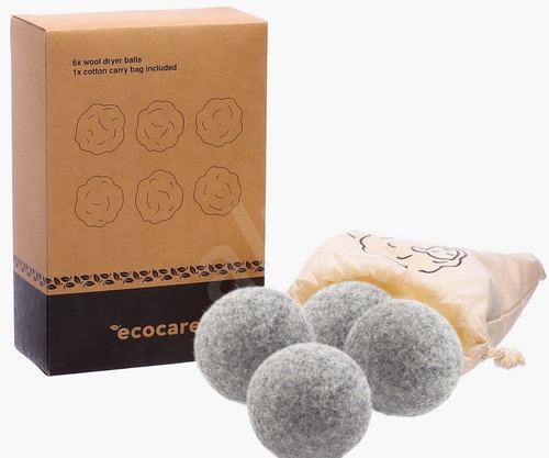 ECOCARE Wool dryer balls grey 6 pcs - Dryer Balls - Main image