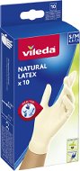 VILEDA Natural Latex Gloves S/M 10 pcs - Disposable Gloves