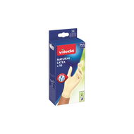 VILEDA Natural Latex Gloves M/L 10 pcs - Disposable Gloves