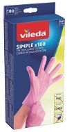 Disposable Gloves VILEDA Simple gloves M/L 100 pcs - Jednorázové rukavice