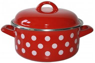 Metalac casserole Red Dot, Standard with lid 14 cm, 1 l - Casserole Pot