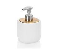 Andrea House Ceramic and wooden dispenser - Soap Dispenser