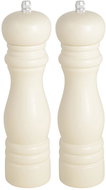 TEXTILOMANIE Cream Set of 2 wooden cream salt and pepper grinders - Mill Set