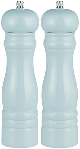 TEXTILOMANIA Blue Set of 2 wooden salt and pepper grinders - Mill Set - Main image