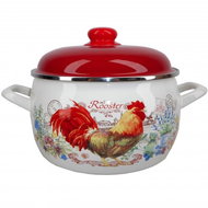 Metalac Enamel pot Prince with lid, 24 cm, 7,5 l - Pot
