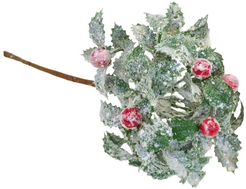 DOMMIO Christmas decoration - green broth with rhinestone, 25 x 16 cm - Christmas Decoration - Main image