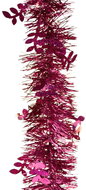 DOMMIO Christmas decorations - chain, burgundy with leaves, 10 × 200 cm - Christmas Decoration