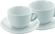 DOMESTIC Set of 2 Cappuccino Cups with Saucer, 180ml - Set of Cups