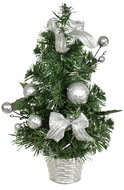 DOMMIO Christmas tree decorated - silver, 30 cm - Christmas Tree