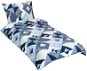 Bellatex bavlna, geometrie modrá, 140 × 200, 70 × 90 - Povlečení