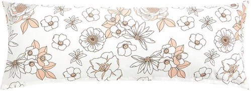 Bellatex Spare husband, cover, 55 × 180 cm, salmon flower - Pillowcase - Main image