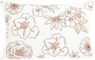 Bellatex Linen 60 × 40 cm, salmon flower - Pillowcase