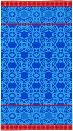 B.E.S. - Petrovice Plážová osuška MAXI 90 × 160 cm - Ibiza 1 - Modré květiny - Bath Towel