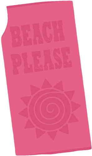 B.E.S. - Petrovice Plážová osuška velur 80 × 160 cm - Beach - Bath Towel - Main image