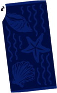 B.E.S. - Petrovice Plážová osuška velur 80 × 160 cm - Moře - Bath Towel