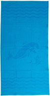 B.E.S. - Petrovice Plážová osuška velur 70 × 140 cm - Delfín (K-19110) - Bath Towel