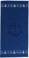 B.E.S. - Petrovice Plážová osuška velur 70 × 140 cm - Kotva 2 (K-19100) - Bath Towel