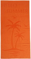 B.E.S. - Petrovice Plážová osuška velur 70 × 140 cm - Palmy (K-19041) - Bath Towel