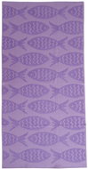 B.E.S. - Petrovice Plážová osuška velur 70 × 140 cm - Ryby (K-19067) - Bath Towel