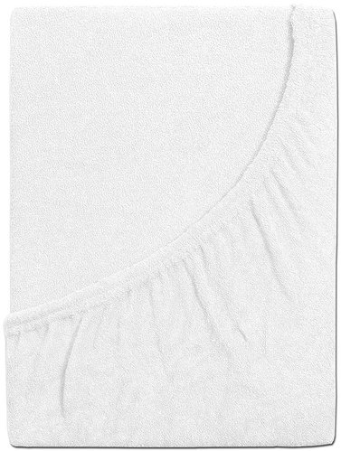 B.E.S. - Petrovice Prostěradlo froté dětské - 80 × 160 cm, Bílá - Bedsheet - Main image