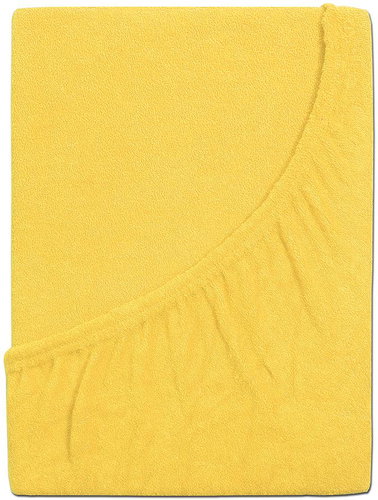B. E. S. - Petrovice Terry baby sheet - 60 × 120 cm, Yellow - Bedsheet - Main image