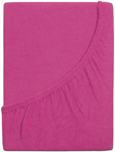 B. E. S. - Petrovice Terry baby sheet - 70 × 140 cm, Fuchsia - Bedsheet - Main image