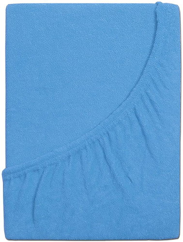 B. E. S. - Petrovice Terry baby sheet - 70 × 140 cm, Sky blue - Bedsheet - Main image