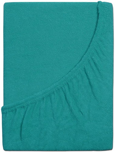 B. E. S. - Petrovice Baby terry sheet - 70 × 140 cm, Green turquoise - Bedsheet - Main image