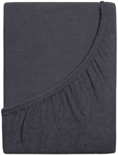 B. E. S. - Petrovice Terry baby sheet - 60 × 120 cm, Anthracite - Bedsheet - Main image