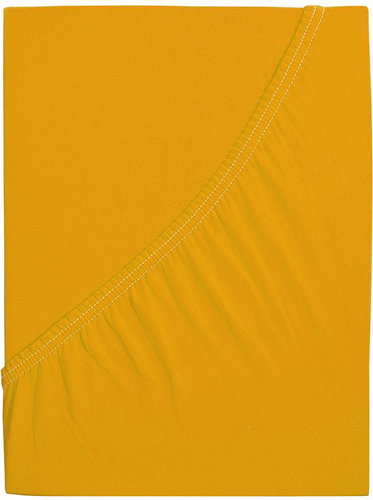 B. E. S. - Petrovice JERSEY baby sheet - 70 × 140 cm, Bright yellow - Bedsheet - Main image