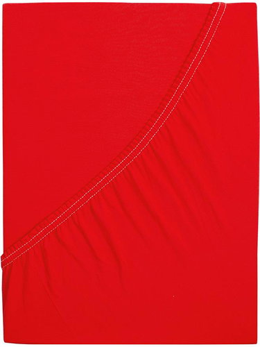 B. E. S. - Petrovice JERSEY baby sheet - 60 × 120 cm, Red - Bedsheet - Main image