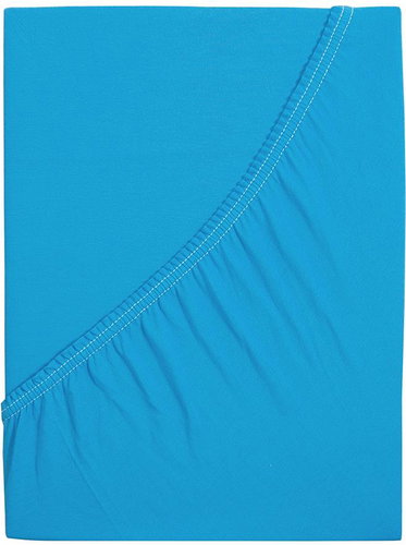 B. E. S. - Petrovice JERSEY baby sheet - 60 × 120 cm, Blue turquoise - Bedsheet - Main image