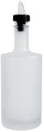 DomaLEP Skleněná láhev na olej 500 ml bílá mléčná s čirou nálevkou Vilo - Dispensing Bottle
