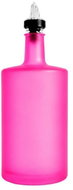 DomaLEP Vilo Skleněná láhev na olej 500 ml, neonově růžová s čirou nálevkou - Dispensing Bottle