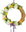 Easter decoration - Wicker wreath with white azalea