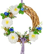 DOMMIO Wicker wreath with white camellia - Wreath