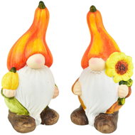 DOMMIO Elves with orange ceramic cap, set of 2, 15 × 8 cm - Decoration