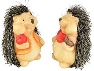 DOMMIO Hedgehogs with apple and nut ceramic 2 pcs set, 13 cm - Decoration