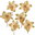 25 cm, 6 pcs, shimmering gold