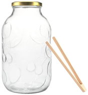 DuraHome Sklenice 5 L ovoce, pr.100 s víčkem + kleště - Canning Jar