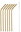 Gold, curved + cleaning brush