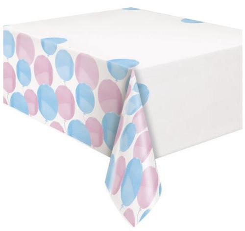 UNIQUE Plastic tablecloth gender reveal - boy or girl, 137 × 213 cm - Tablecloth - Main image
