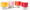 Yellow, Red, Orange, Light Pink
