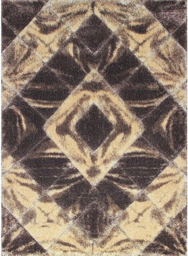 Kusový koberec Softy 3D 2212 White Brown 140 × 190 cm - Koberec - Main image